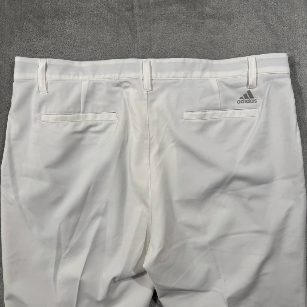 Adidas Golf Ultimate365 Pants Mens 36x33 White Performance Regular Straight - Picture 10 of 10